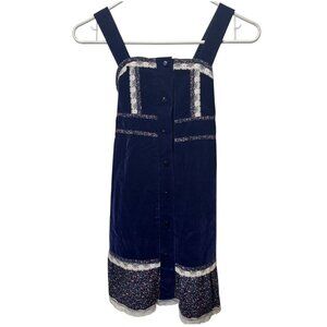 Vintage O Suzanna Velvet Prairie Dress | Size 7